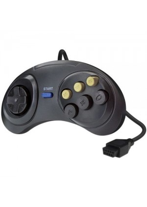 Manette 6 Boutons Pour Sega Genesis Marque Inconnue - Noire